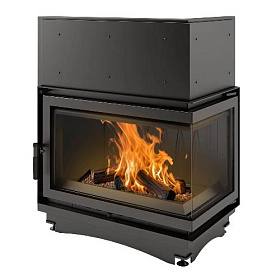 Каминная топка Kratki Oliwia/P/BS (угловое стекло справа) изображение Каминная топка Kratki Oliwia/P/BS (угловое стекло справа) фото