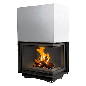 Каминная топка Kratki Amelia/P/BS/G (угловое стекло справа, гильотина) изображение Каминная топка Kratki Amelia/P/BS/G (угловое стекло справа, гильотина) фото