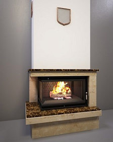 Каминная облицовка FireBird Онега (для топки Maja/LP/BS) (угловое стекло слева-справа) изображение Каминная облицовка FireBird Онега (для топки Maja/LP/BS) (угловое стекло слева-справа) фото