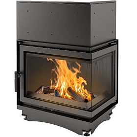 Каминная топка Kratki Zuzia/P/BS (угловое стекло справа) изображение Каминная топка Kratki Zuzia/P/BS (угловое стекло справа) фото