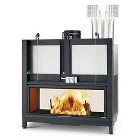 Каминная топка Palazzetti Ecomonoblocco S25:9 DF LH изображение Каминная топка Palazzetti Ecomonoblocco S25:9 DF LH фото