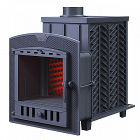 Чугунная банная печь GFS ЗК 40(П2) под обкладку изображение Чугунная банная печь GFS ЗК 40(П2) под обкладку фото