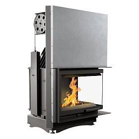 Каминная топка Kratki Zuzia/P/BS/G (угловое стекло справа,гильотина) изображение Каминная топка Kratki Zuzia/P/BS/G (угловое стекло справа,гильотина) фото