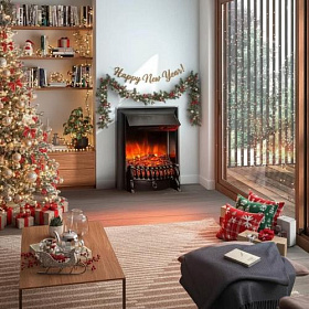 Электроочаг RealFlame Fobos Lux Black (AF65) RC изображение Электроочаг RealFlame Fobos Lux Black (AF65) RC фото