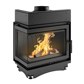 Каминная топка Kratki Maja/L/BS (угловое стекло слева) изображение Каминная топка Kratki Maja/L/BS (угловое стекло слева) фото