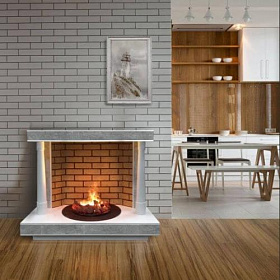 Портал Glenrich Корсика под очаг Carmen 3D изображение Портал Glenrich Корсика под очаг Carmen 3D фото